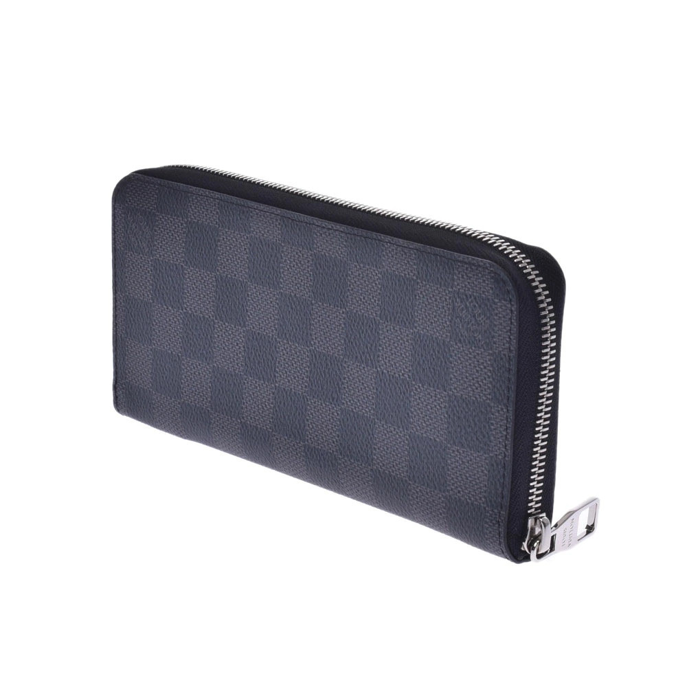 Louis Vuitton Black Vertical Gray Long Black Wallet Graphite Zippy